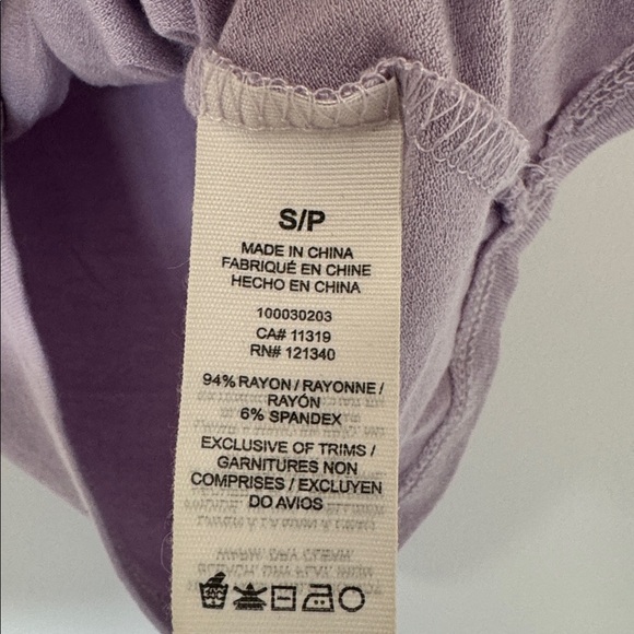 Garage Lilac Ruched Crop Top - Picture 2 of 2